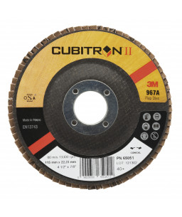 3M™ Cubitron™ II Δίσκος Λείανσης Flap Υπο Γωνία 967A 115 x 22,23mm
