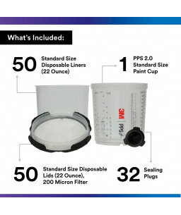 3M™ PPS™ Series 2.0 Kits, Standard, 650 ml, 200 μ, 26000