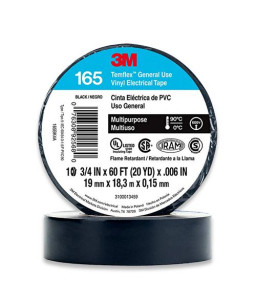 3M™ Temflex™ Vinyl Electrical Tape 165, 19MMX20M (0,15MM)