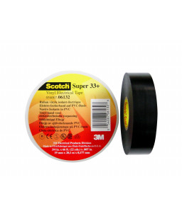 Scotch® Vinyl Electrical Tape Super 33+, Black, 19 mm x 20 m