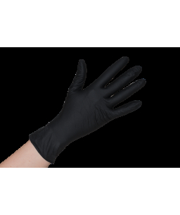 LATEX GLOVES SMOOTH LATEXFREE BLACK (Small size) RFN40351571 (100 pc)