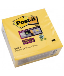 Σημειώσεις Post-it® Super Sticky Kύβος Κίτρινος Ultra 2028-S 76 mm x 76 mm