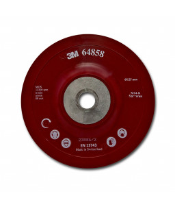 3M™ Βάση Γωνιακού Τροχού για Δίσκους Φάιμπερ, Εύκαμπτος, Κόκκινος, 125mm, PN 64858