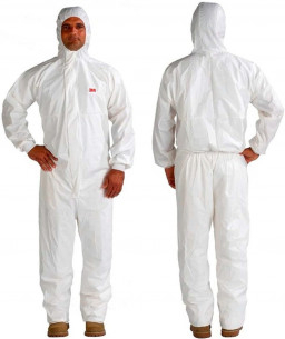 3M™ Protective Coverall 4545 Type 5/6 White