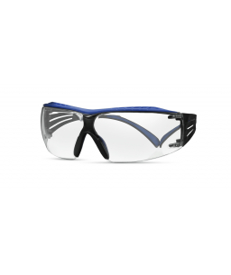 3M™  SecureFit™  400X Series Safety Glasses SF401XSGAF-BLU, Clear Scotchgard™ Anti-Fog/Anti-Scratch Lens, AS/AF