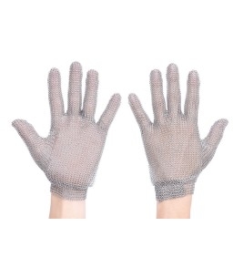AC01 - Chainmail Glove Silver Sizes XS-XL