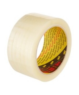 371 3M Scotch Box Sealing Tape, Transparent, 50 mm x 66 m