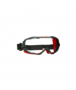 3M™ GoggleGear™ 6000 Safety Goggles, Red Shroud, Scotchgard™ Anti-Fog/Anti-Scratch Coating (K&N), Clear Lens, GG6001SGAF-RED-EU